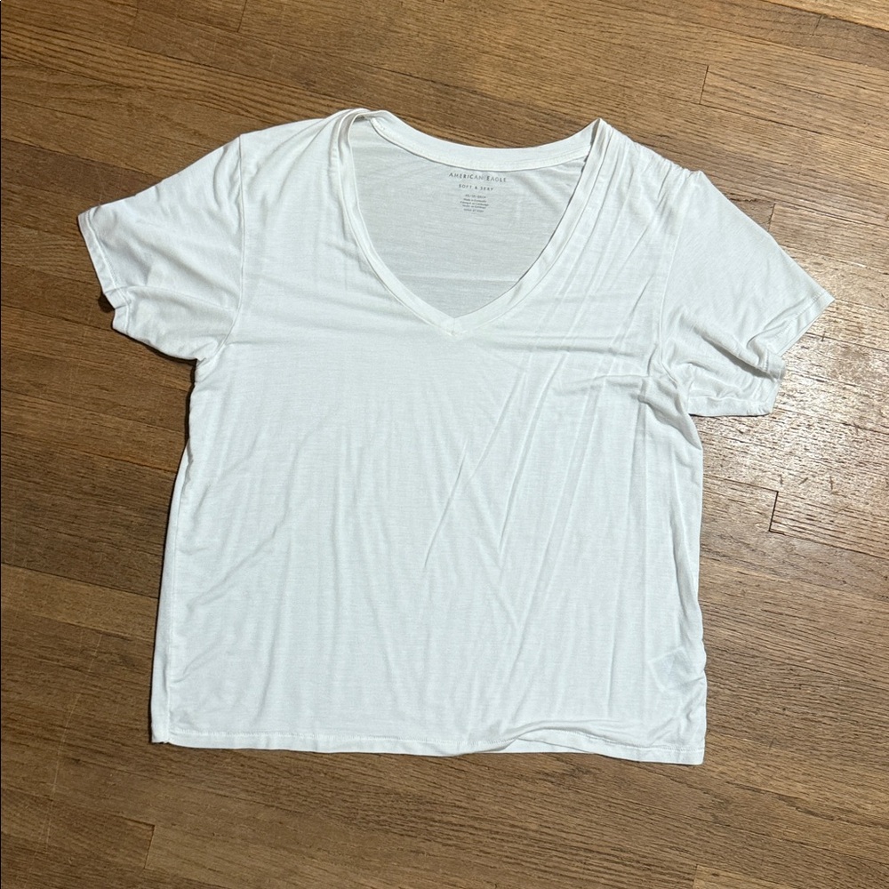 American Eagle Outfitters Soft & Sexy Tee in White